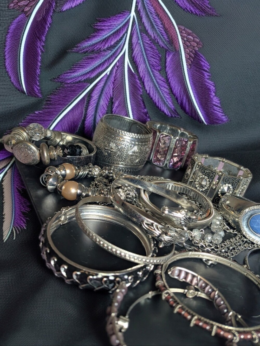 ✨ Ultimate Bohemian Silver Statement Bracelet Lot ✨ - Picture 5 of 12